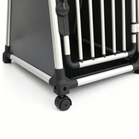 Cage de transport pour chien et animal de compagnie en alliage d'aluminium robuste et durable de haute qualité, verrouillable, pour voiture, GLASCO GLS-D1