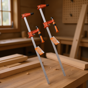 Morsetti a barra F da 24 pollici in acciaio inossidabile bloccabili per la lavorazione del legno, capacità di 600 libbre - Product Image 2