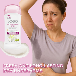 Crème hydratante à la niacinamide certifiée ISO GMP, bloque la transpiration, contrôle les odeurs, atténue les taches sombres, stick anti-transpirant 48 heures - Product Image 5