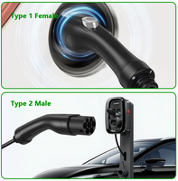 Câble de charge EV triphasé 32A Type 2 Type 2 IP55 5M (personnalisable) Norme IEC 62196-2 Haute durabilité (>10000 cycles)