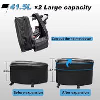 Sacs latéraux pour moto, sacs de selle imperméables, grande capacité, sacs pour casque