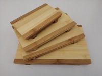 Planche à sushi en bambou, plateau en bois japonais Geta, plateau rectangulaire pour servir, plateau à sashimi, vaisselle de restaurant, logo personnalisé