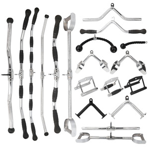 Accesorios de Gimnasio: <span class=keywords><strong>Barra</strong></span> D de Agarre para <span class=keywords><strong>Polea</strong></span>, Cable de Acero Reforzado para Máquina de Remo, Accesorio de Doble Agarre para <span class=keywords><strong>Curl</strong></span> de Tríceps Yunfa - Product Image 6