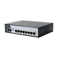 Switch Gigabit PoE de 10 Puertos, Administrado en la Nube, 120W IEEE802.3af/at, 30W/Puerto, 2 GE Uplink, 20Gbps, Aplicación Web Dual para Cámaras IP