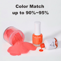 Kit de poudre acrylique et vernis gel UV 3-en-1 personnalisable OEM & ODM, système de manucure par trempage avec correspondance des couleurs, volume 15ml