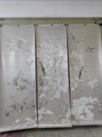 Papier peint mural personnalisé SUNGPU, imprimé à la main, paysage chinois, plantes, fleurs, oiseaux, broderie perlée