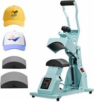 Presse à chaud pour casquettes avec 2 plaques interchangeables, presse à chaud pour projets de transfert thermique et de sublimation, casquettes, bandeaux, poignets, visage