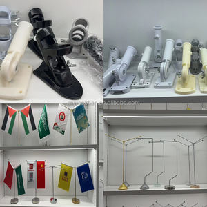 Крытый флагшток Холл флаг 2 м 2,6 м 3 м пол из нержавеющей стали Настольный флаг держатель основания офисный телескопический флагшток - Product Image 6