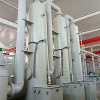 Torre de Tratamiento de Gases Residuales de Polipropileno (PP) con 95% de Eficiencia de Purificación, Maquinaria Ambiental para Eliminación de Gases Industriales