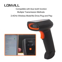 Lector de Códigos de Barras 2D Inalámbrico Inteligente LONVILL, Portátil, IP54, USB, con Pantalla