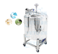 Cuve de mélange pneumatique YETO en acier inoxydable 500L pour cosmétiques, parfums, produits chimiques et liquides