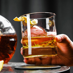 Bicchieri da Whisky in Cristallo con Logo Personalizzato, Set di Bicchieri <span class=keywords><strong>Old</strong></span> Fashioned con Fondo Spesso, Bicchierini da Vino - Product Image 2