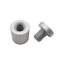 Wall Mounted Aluminium Sign Standoffs 25x25mm Satin Silver Anodized Finish Walron WAF-2525-ST Model 5mm Thickness Fasteners
