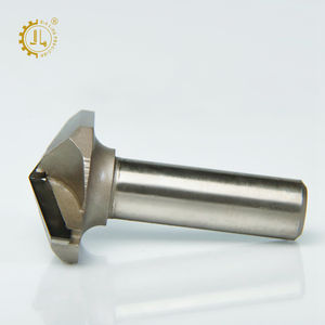 Cnc उत्कीर्णन बनाम बिट 120 डिग्री pcd हीरा काटने उपकरण 2 फ्लुट डायमंड मिलिंग कटर 90 डीग सीएनसी डायमंड बनाम ग्रोव राउटर बिट - Product Image 2