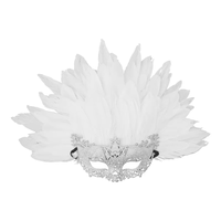 HLC ODM Carnaval Demi Masque Mascarade Venise Plume Masque Fabricant pour Carnaval Parade Party Celebration Performance