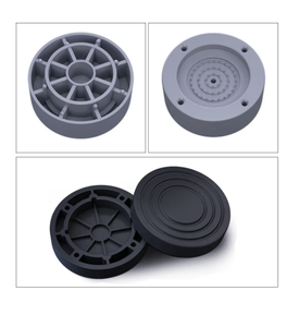 4-teiliges Anti-Vibrations-Fußmatte Gummatte Überrollverschluss leise universelle Waschmaschine Kühlschrank-Stütz Dämpfer Waschständer - Product Image 5