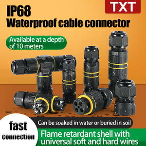 Connecteur de câble à connexion rapide de type MMCX étanche IP68 M25B avec lumière <span class=keywords><strong>LED</strong></span>, 20A 230V, homologué pour les terminaux de câbles enterrés - Product Image 3