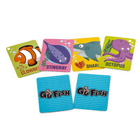 Impression personnalisée en usine Cartes flash éducatives Go Fish Cards Memory Match Ocean World Jeu de cartes pour les enfants