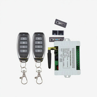 Relais sans fil DC12V DC24V DC36V 10A, interrupteurs de télécommande RF 433MHz 4 canaux, module de télécommande d'apprentissage Century Aoke 10-50m