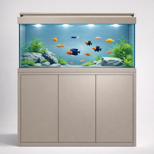 โรงงานขายส่งตู้ปลาทรงสี่เหลี่ยมขนาดใหญ่สำห<span class=keywords><strong>ร</strong></span>ับห้องนั่งเล่น ดีไซน์หรูห<span class=keywords><strong>ร</strong></span>าทันสมัย กระจกใสพิเศษ โค<span class=keywords><strong>ร</strong></span>งอะลูมิเนียมอัลลอย - Product Image 3