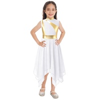 Costume de danse de scène contemporaine pour enfants 6-16 Performance Wear Girls Training Dancewear Liturgical Louange Lyrical Dance Dresses