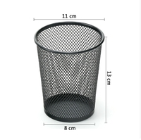 2025 tendance nouveau porte-crayon en maille métallique coloré porte-gobelet en métal pour bureau papeterie et fournitures scolaires