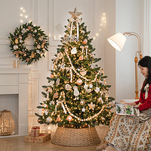 Adorno Navideño Artificial de Lujo de Alta Calidad, Base para Exhibición, Funciona con Pilas, 40 Luces LED Multicolores, para Interiores - Product Image 4