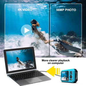 Videocamera <span class=keywords><strong>Subacquea</strong></span> 4K Personalizzabile Antiurto 33FT 56MP Galleggiante Impermeabile per Snorkeling e Immersioni Marine - Product Image 3