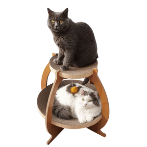 Laternen form KOSTENLOSE PROBE Beliebte abnehmbare platzsparende Wellpappe Schreibtisch Nest Katzen bett - Product Image 1