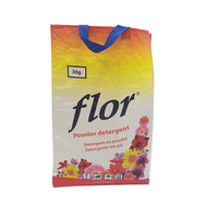 Sac d'emballage en plastique pour poudre à laver, logo imprimé en gros, 10 kg, 15 kg