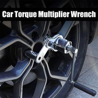 Multiplicateur de couple 1/2 "clé de voiture écrou de roue ensemble de dissolvant de clé d'économie de travail avec étui de transport adapté à la plupart des véhicules