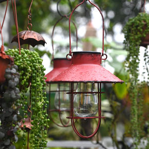 Lustre solaire vintage en fer forgé, lampe suspendue étanche, ornement pour jardin, villa, éclairage de rue extérieur et meubles de parc - Product Image 2