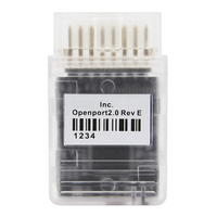 Conector OBD automotriz OBD 22,0 J2534 ECU flash chip interfaz de ajuste Openport 2,0 software completo Ecuflash OBD adaptador