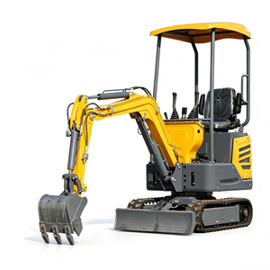 Mini-excavatrice puissante, excavatrice compacte sur chenilles pour la construction, l'aménagement paysager et l'agriculture - Product Image 3