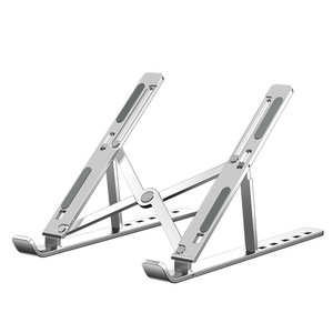 Support portable pliable pour ordinateur portable et tablette en alliage d'aluminium, support de bureau surélevé, support de refroidissement pour ordinateur - Product Image 1