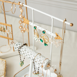 Customized 3-Tier Metal <strong>Jewelry</strong> Display Necklace Earring Holder T Shaped <strong>Jewelry</strong> Organizer - Product Image 6