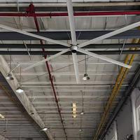 24FT chine grand ventilateur de plafond industriel hvls, moteur de ventilateur PMSM BLDC