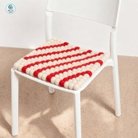 Coussin de siège en feutre de laine importé fait main, respirant, anti-transpiration, anti-compression, design personnalisé