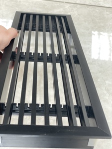 <span class=keywords><strong>Grille</strong></span> linéaire en plastique moderne avec lames réglables noires pour la <span class=keywords><strong>ventilation</strong></span> - Product Image 5