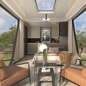 Casa Contenedor Cápsula Espacial con Estructura de Acero, Instalación Rápida, Exportación a <span class=keywords><strong>Rusia</strong></span> - Product Image 5