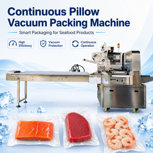 Máquina de Envasado Automática al Vacío para Salmón, Máquina Envolvedora de Alimentos con Motor Servo para Pescado y Camarones - Product Image 5