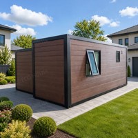 Maison préfabriquée personnalisée en conteneur extensible de 20 pieds ou 40 pieds avec cuisine, villa, logement préfabriqué, maisonnette portable, maison mobile