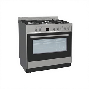 <span class=keywords><strong>Four</strong></span> à toaster de cuisine 200 W en acier inoxydable, cuisinière gaz-électrique 6 prises, <span class=keywords><strong>double</strong></span> porte vitrée, facile à nettoyer - Product Image 3