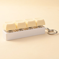 Porte-clés anti-stress, capuchon de clavier mécanique créatif, série de couleurs macaron, jouet à doigts, dispositif de relaxation