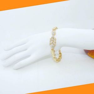 Europa Estados Unidos Conjunto de novia de alta calidad Directo de fábrica Collar de diamantes chapado en oro Pendientes de gota de agua Aleación hecha principalmente - Product Image 4