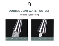 Robinet Mitigeur Double Poignée Noir Anthracite pour Lavabo, Eau Chaude et Froide
