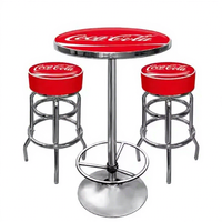 Vente en gros de meubles pour restaurants chaise de bar à usage commercial avec table en aluminium logo personnalisé chaise de casino moderne et antique