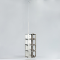 Fournitures de laboratoire Réservoir d'azote liquide Racks de congélation verticaux en acier inoxydable pour boîte de stockage cryogénique