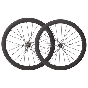 Jeu de roues en fibre de carbone 700C Road 50/58mm Hauteur du cadre <span class=keywords><strong>25mm</strong></span> Largeur extérieure 6 griffes Hub120 Sound Disc Brake Wheel Set - Product Image 1