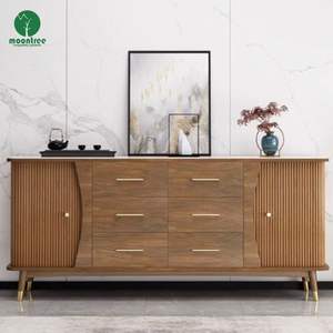 ירח הזזה דלת סלון סלון טלוויזיה עץ רהיטים מדיה קונסולת ארון יחידה טלוויזיה מעמד - Product Image 6